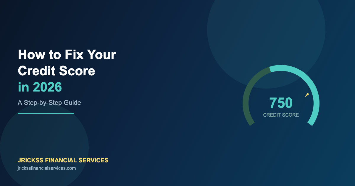 How to Fix Your Credit Score in 2026: A Step-by-Step Guide